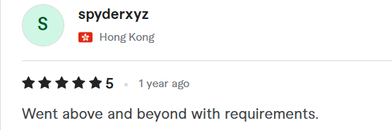 Mobile experience redesign provided via Fiverr