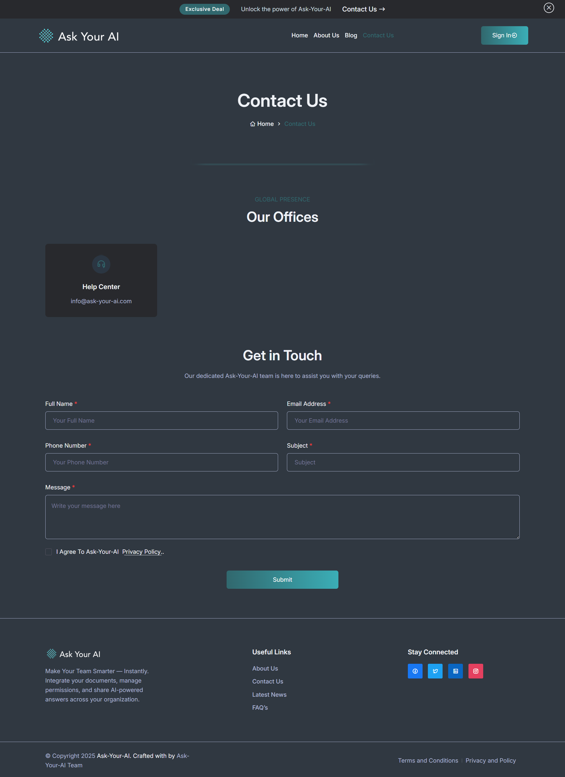 Contact Page